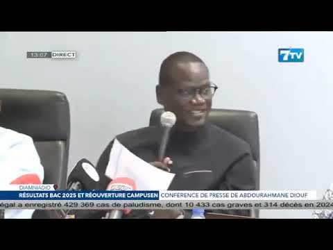 Résultats Bac 2025: Abdourahmane DIOUF liste le top 10 des candidats admis